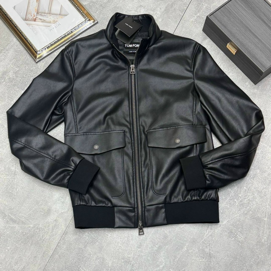 кожаная куртка tom ford,мужская кожаная куртка dolce & gabbana,куртка кожаная,мужская кожаная куртка,мужской кожаный бомбер dolce gabbana