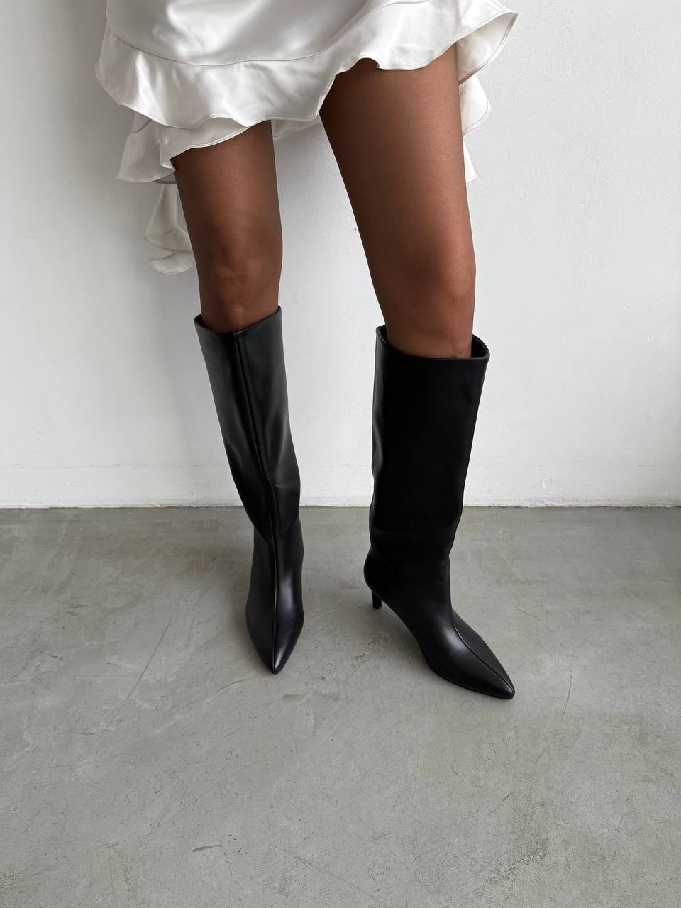 сапоги демисезонные на маленьком каблуке gh collection,сапоги демисезонные на маленьком каблуке gh collection цвет черный,сапоги на каблуке,сапоги женские,сапоги трубы на каблуке демисезонные valentin