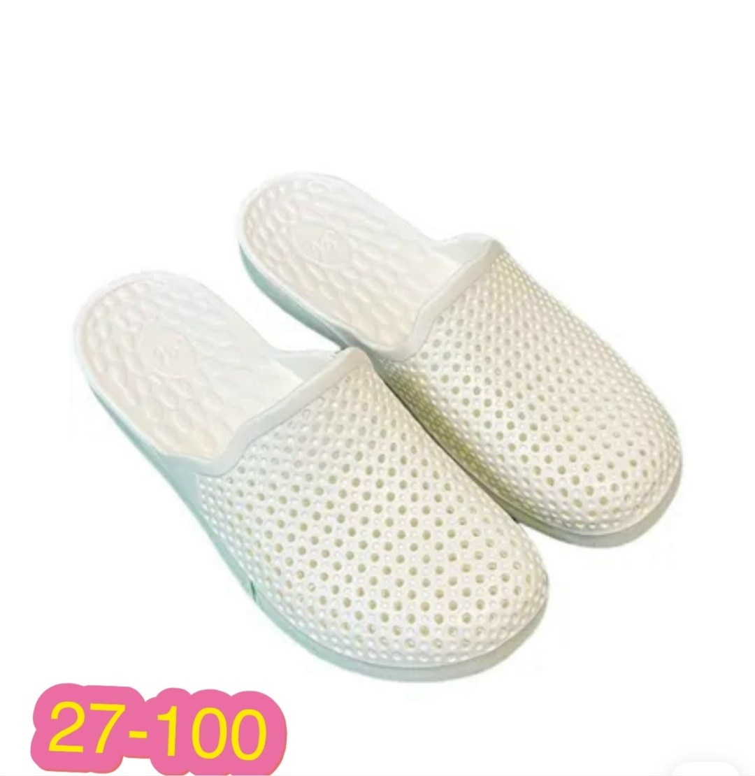 сабо женские эва,сабо женские,сабо женские закрытые эва ассорти,тапочки летние женские,сабо эва белые (размер 36)