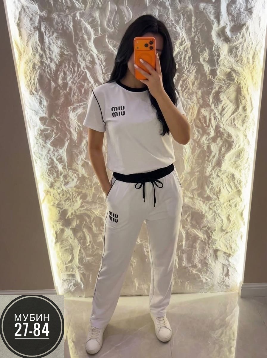 спортивный костюм женский,костюм спортивные женские костюмы,костюм женский: футболка и штаны арт. 1505232,женские костюмы,костюм с брюками