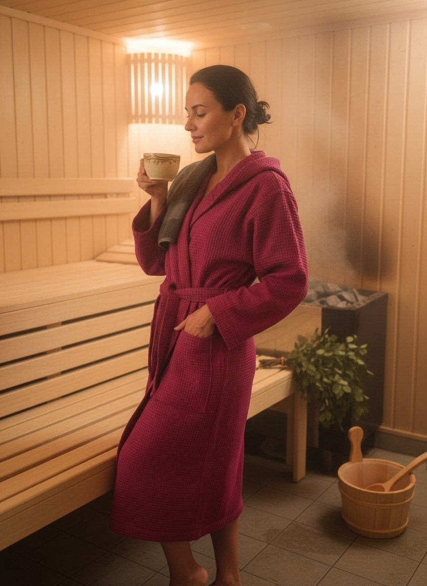 халат женский вафельный,халат вафельный,вафельный халат с капюшоном,халат банный с капюшоном вафельный,женский вафельный халат с капюшоном