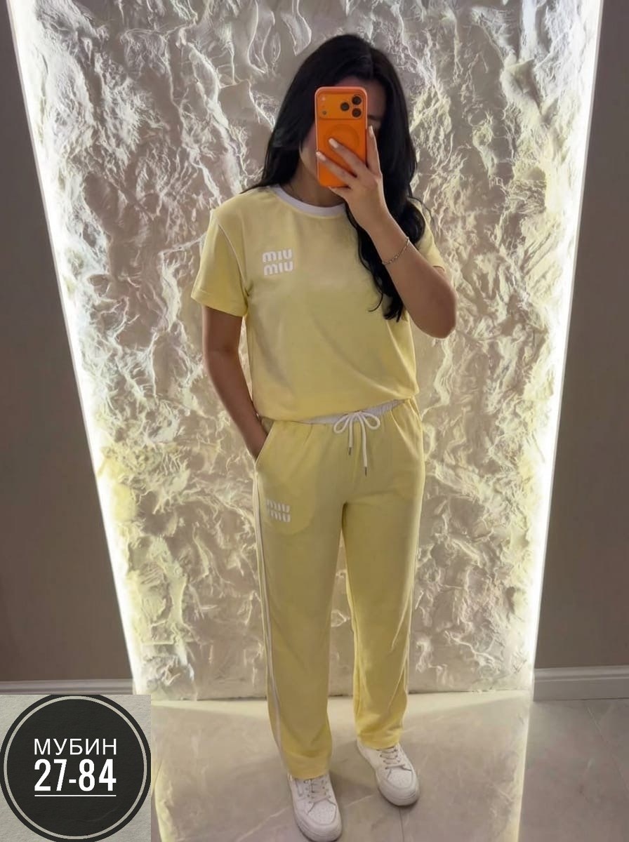 спортивный костюм женский,костюм спортивные женские костюмы,костюм женский: футболка и штаны арт. 1505232,женские костюмы,костюм с брюками