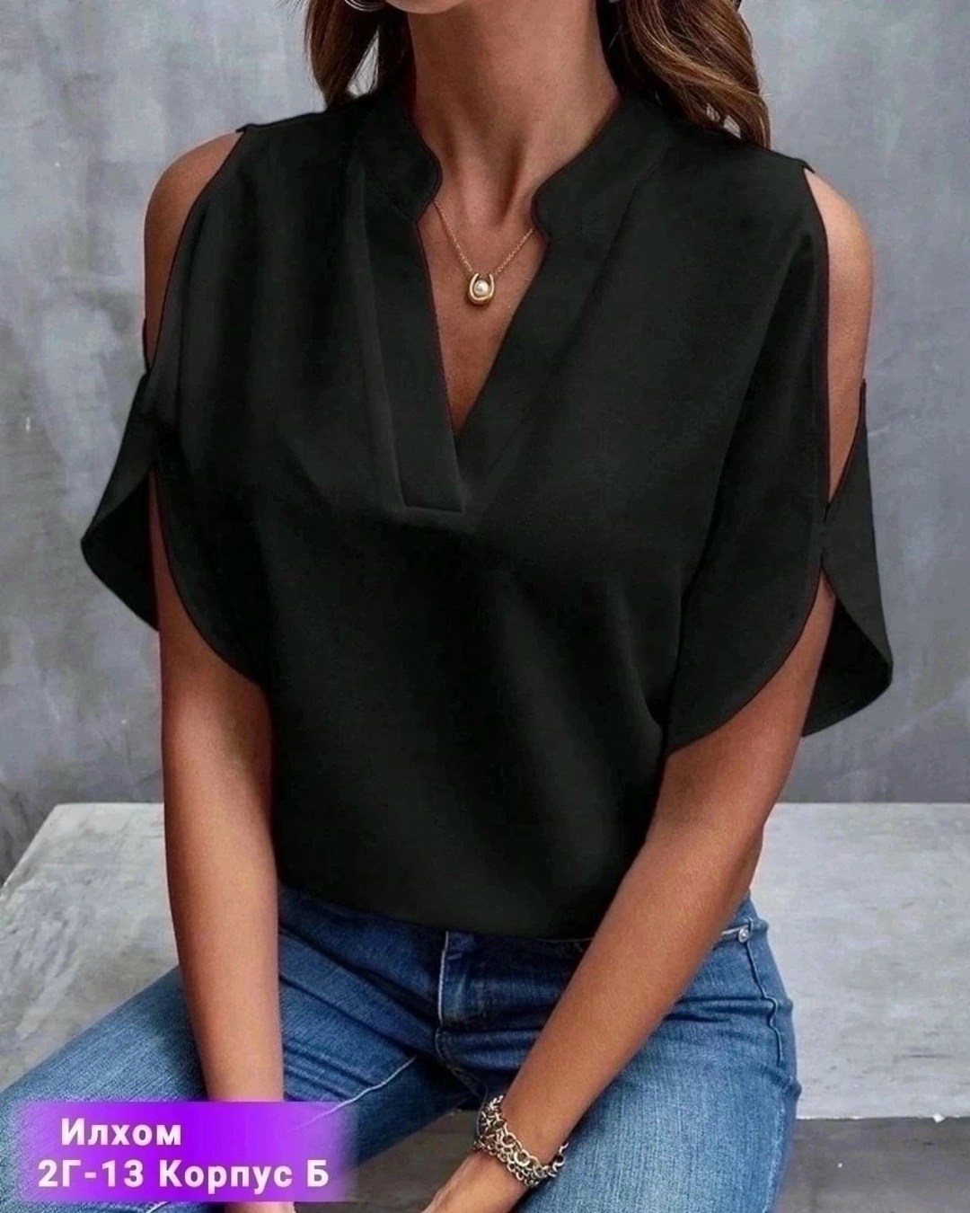 однотонная блузка с вырезом,женская блузка,женская шифоновая блузка с v-образным вырезом и рукавом 3/4,однотонная блузка,блузы женские