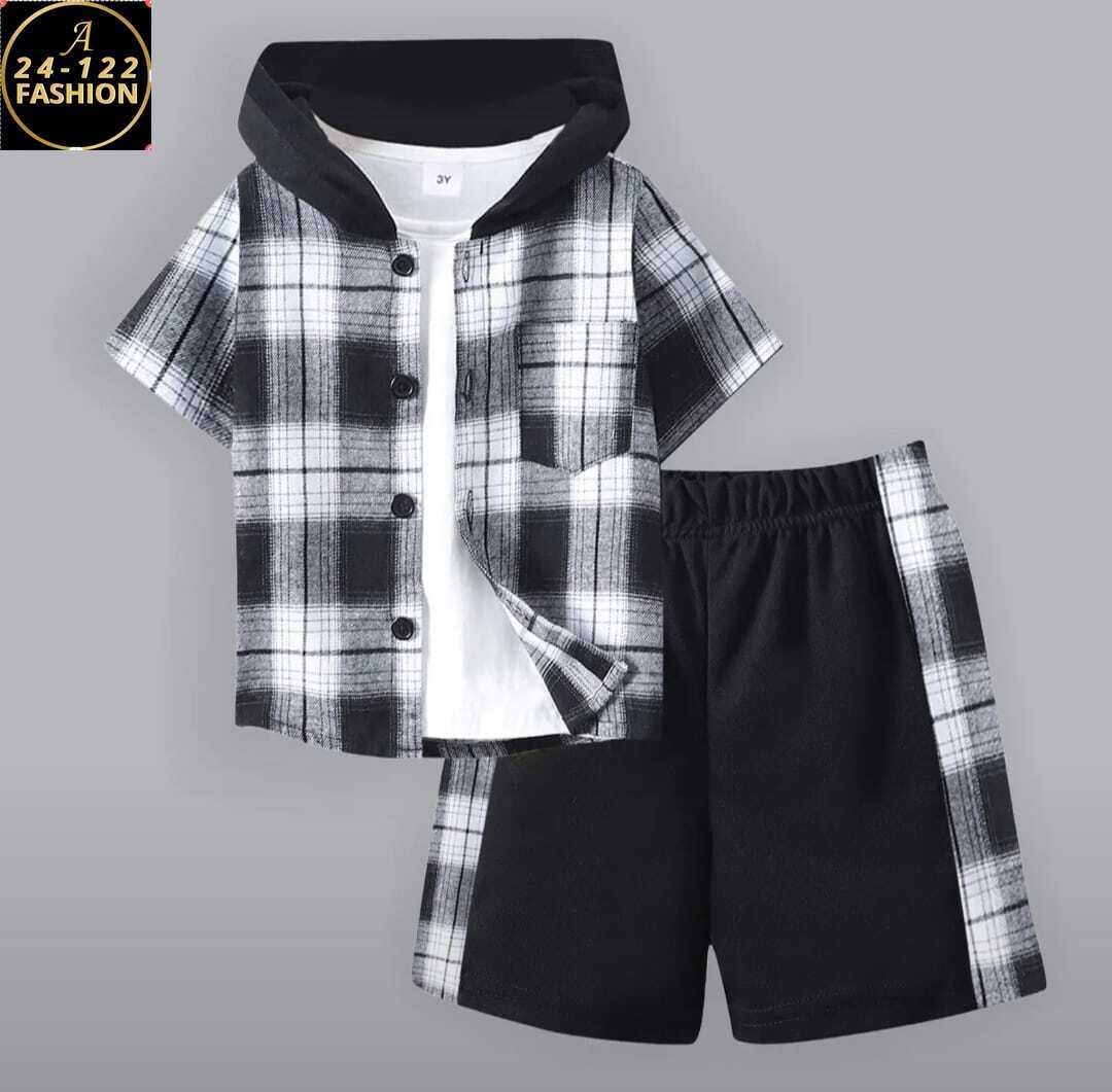 комплект одежды для мальчика,рубашка с капюшоном,рубашка в клетку с капюшоном,рубашка в клетку с капюшоном для мальчика,одежда для мальчика