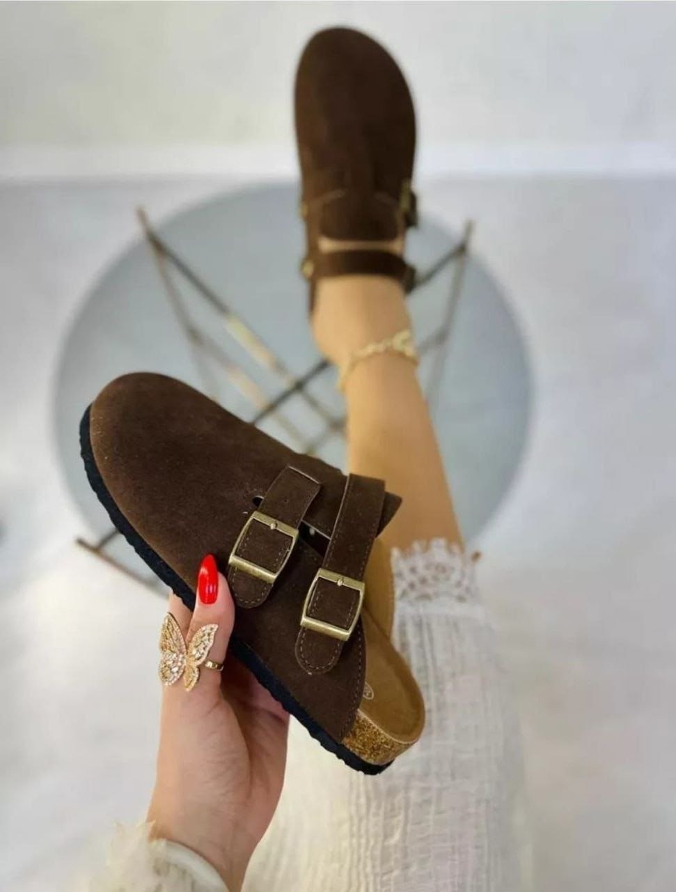 ,замшевые мюли,модные шлепанцы,шлепанцы замшевые,женские шлепанцы