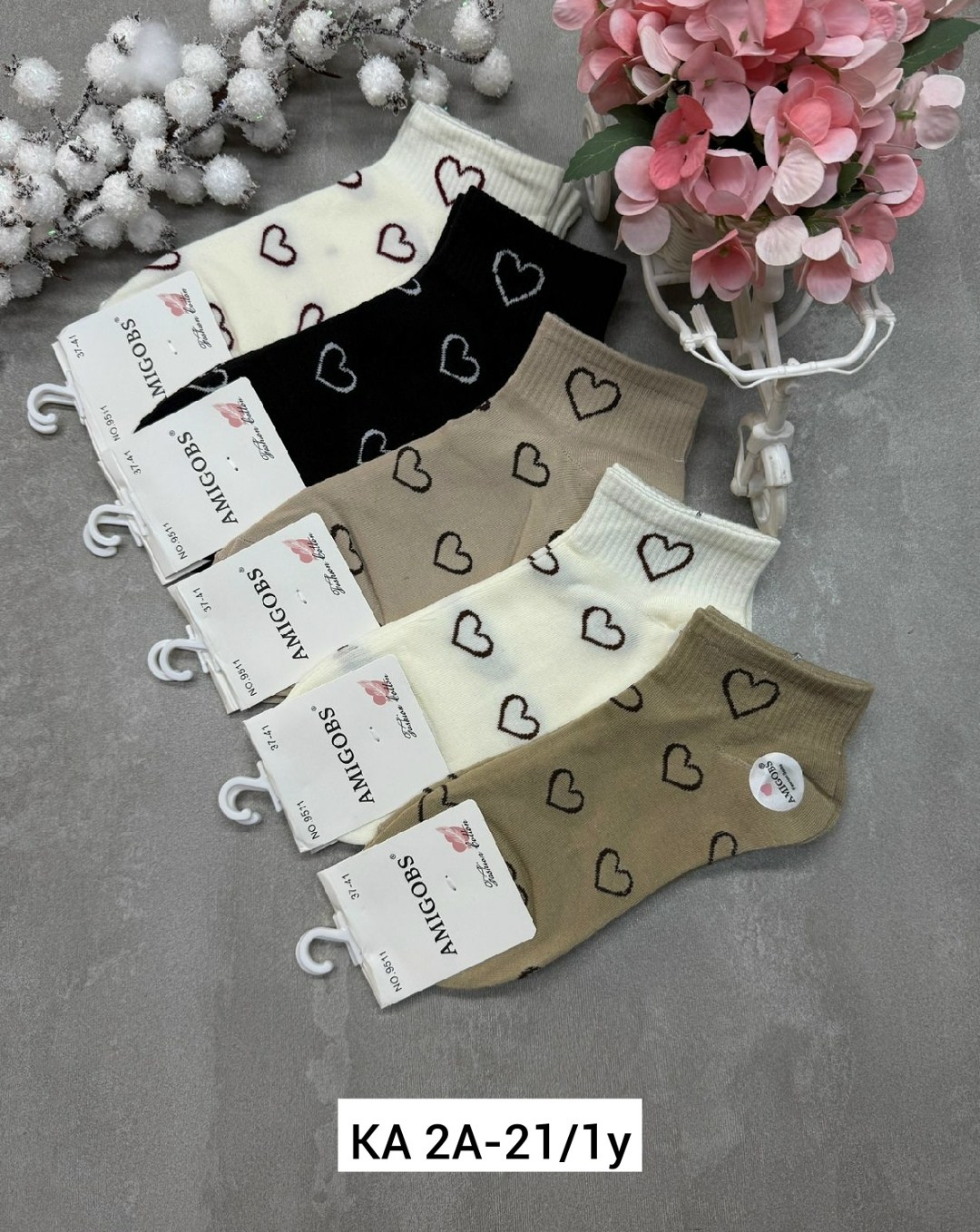носки женские 10 пар,носки женские короткие,женские носки,носки женские набор,носки комплект 5 пар размер 36-41 сердечки