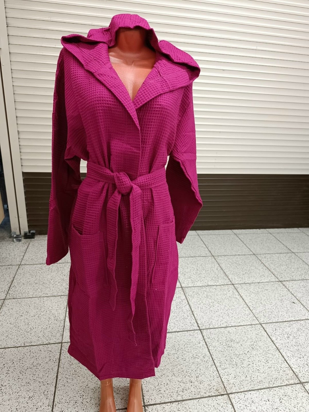 халат женский вафельный,халат вафельный,вафельный халат с капюшоном,халат банный с капюшоном вафельный,женский вафельный халат с капюшоном