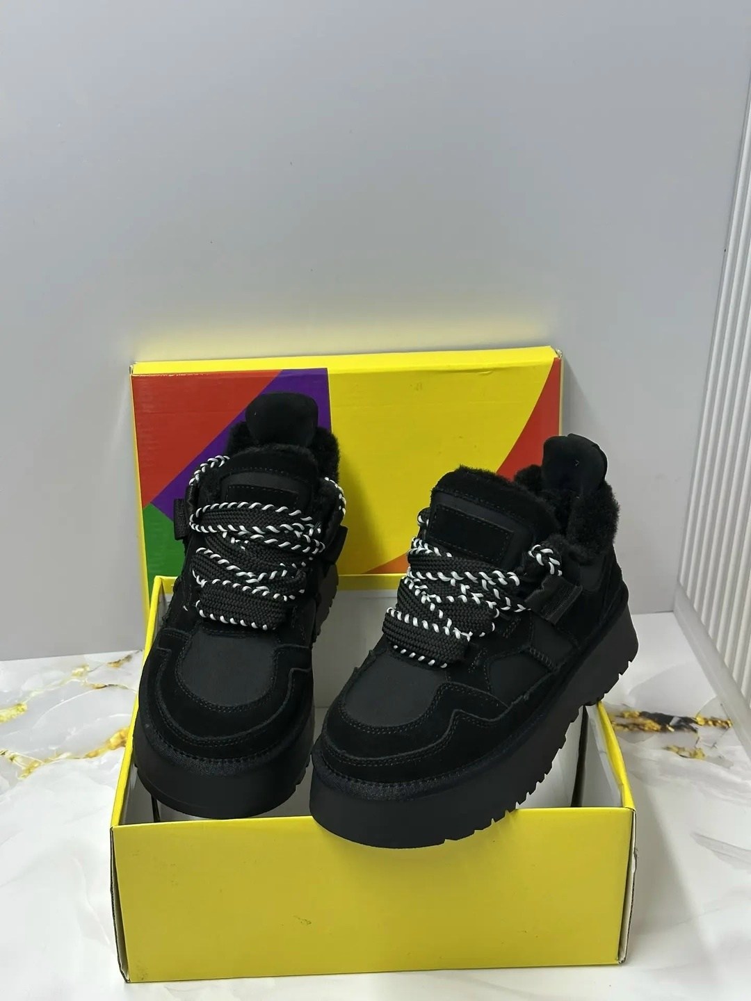 ,ugg lowmel sneaker кроссовки женские зимние,кеды зимние ugg lowmel trainer premiumshoes цвет черный,обуви,кроссовки ugg