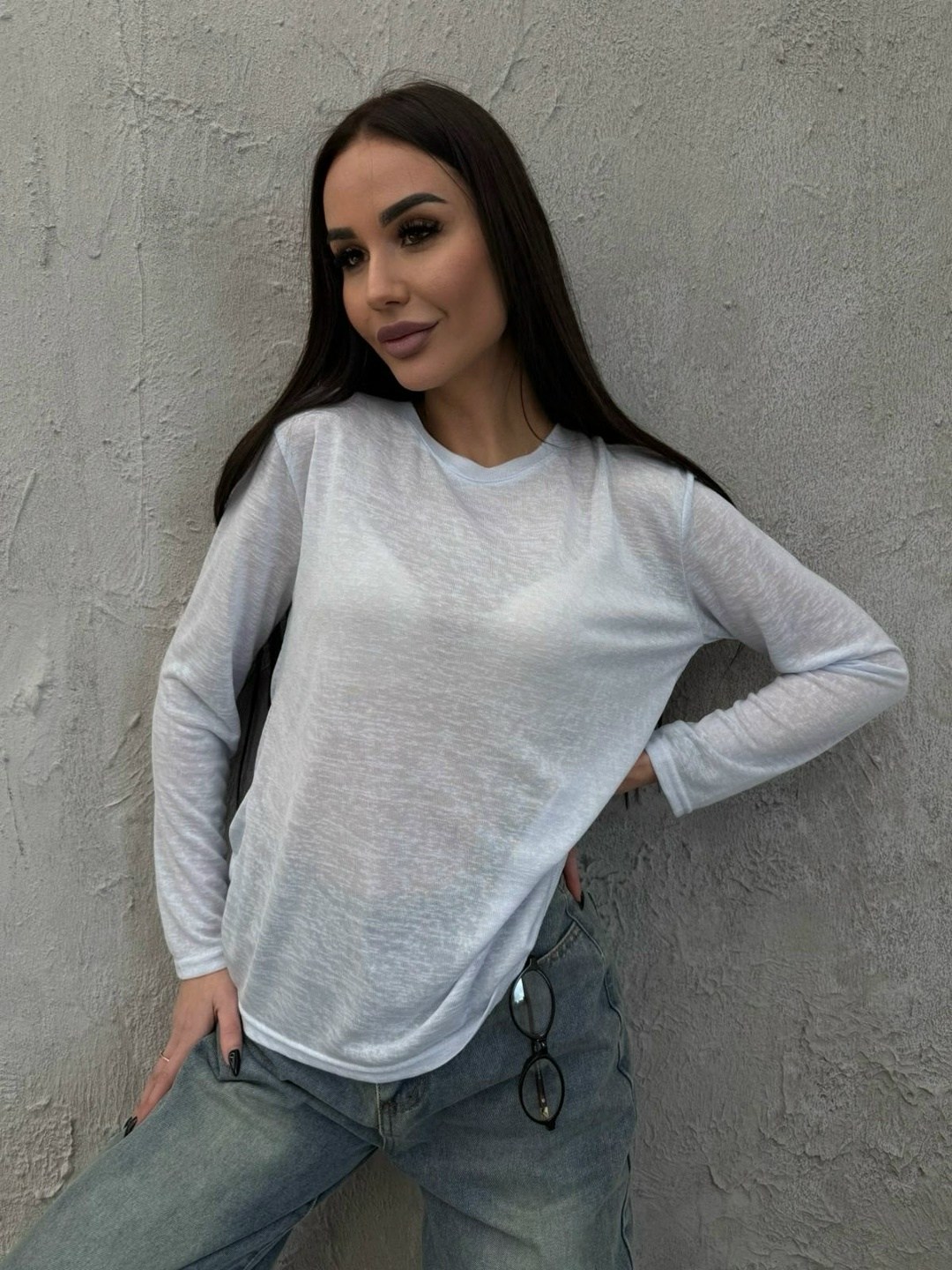 лонгслив хлопковый базовый прозрачный оверсайз,лонгслив женский белый,лонгслив женский,кофта женская,кофта прозрачная
