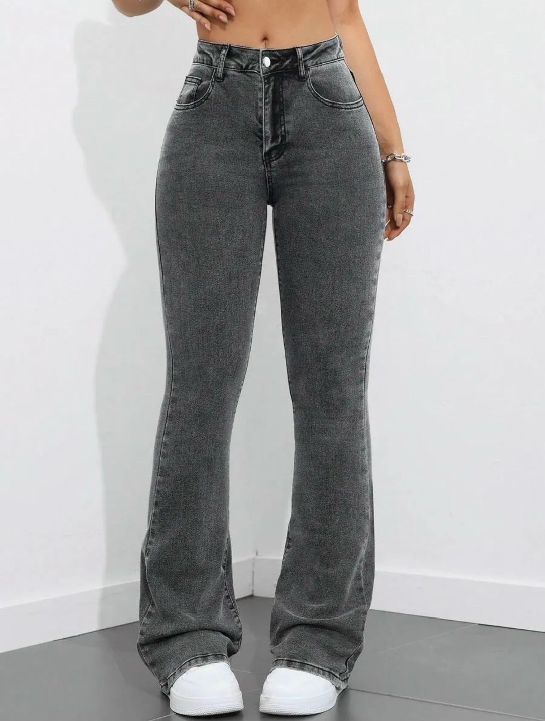 джинсы клеш,женские джинсы,серые джинсы женские с завышенной талией,джинсы клеш женские,современные джинсы