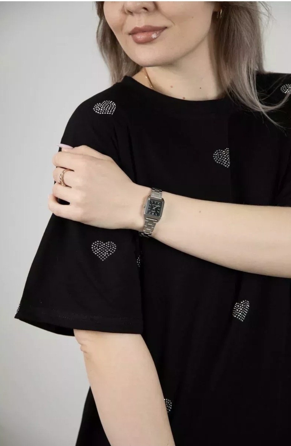 футболки оверсайз женские,женская футболка,футболка оверсайз,черная оверсайз футболка,футболка оверсайз с сердцами