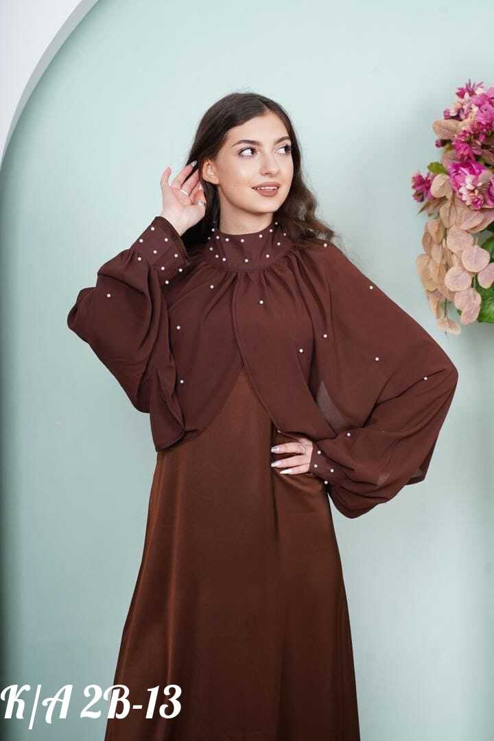 платье,платье стильное,платье для намаза,платье коричневое,мусульманское платье