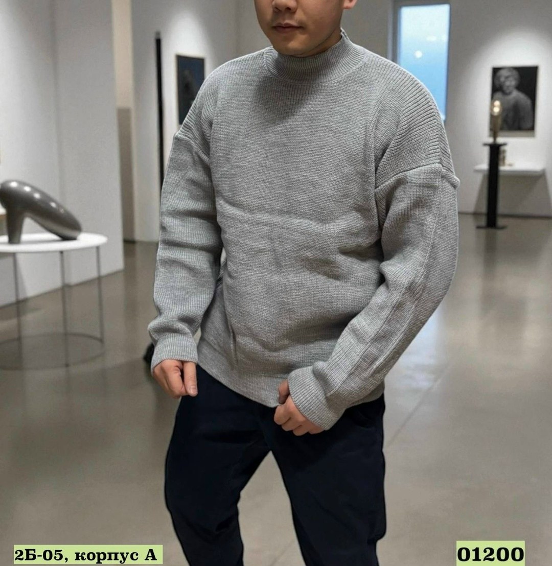мужской свитер оверсайз,мужской свитер,джемпер мужской,свитер с горлом теплый оверсайз effclo,свитер мужской вязаный