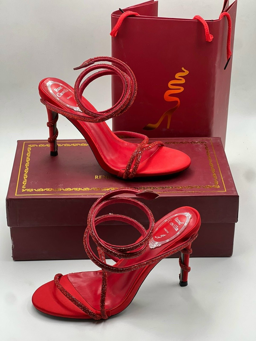 ,босоножки рене каовилла,красные босоножки,женские босоножки,босоножки rene caovilla
