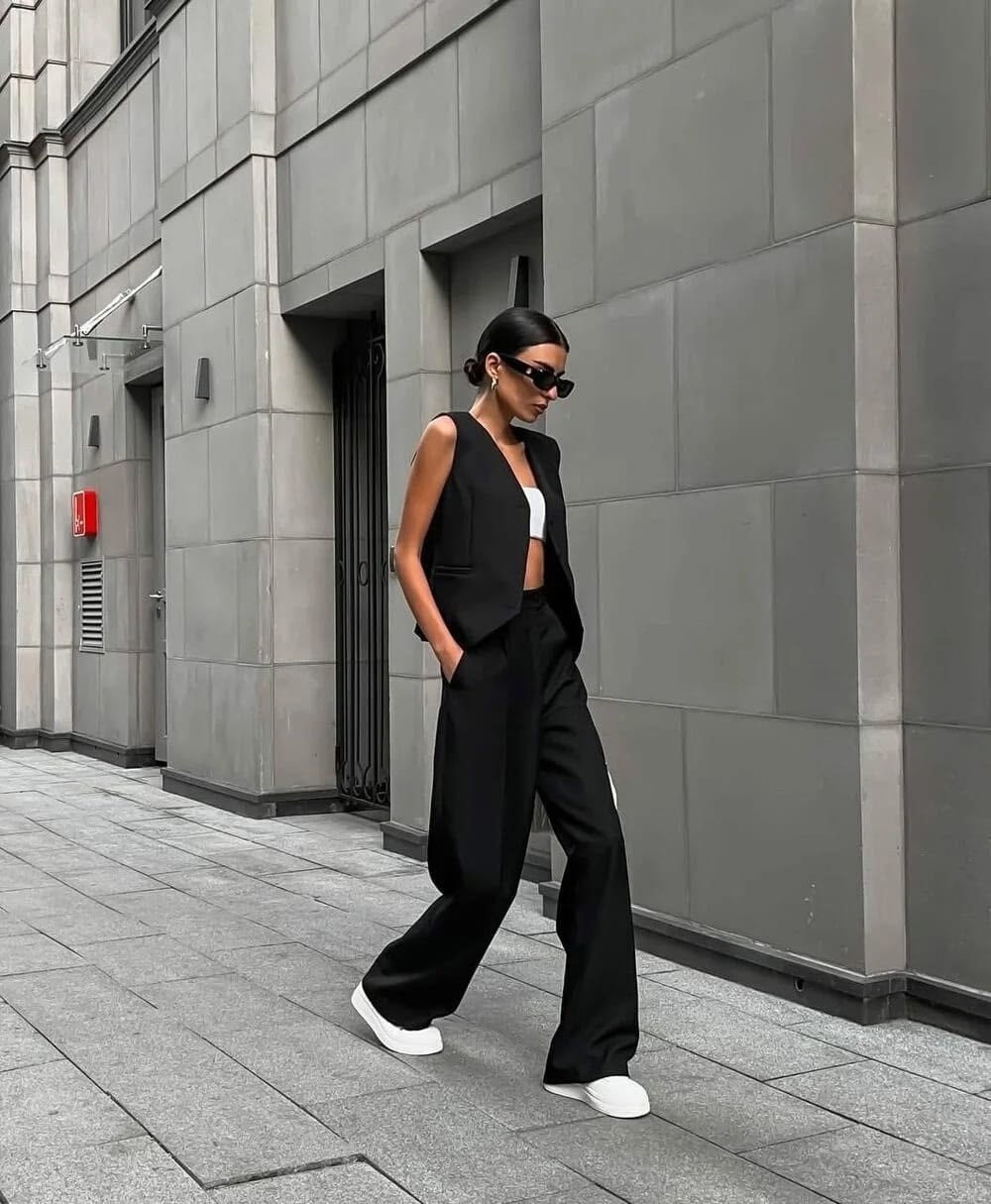 брючный костюм,костюм женский,модные образы,модный стиль