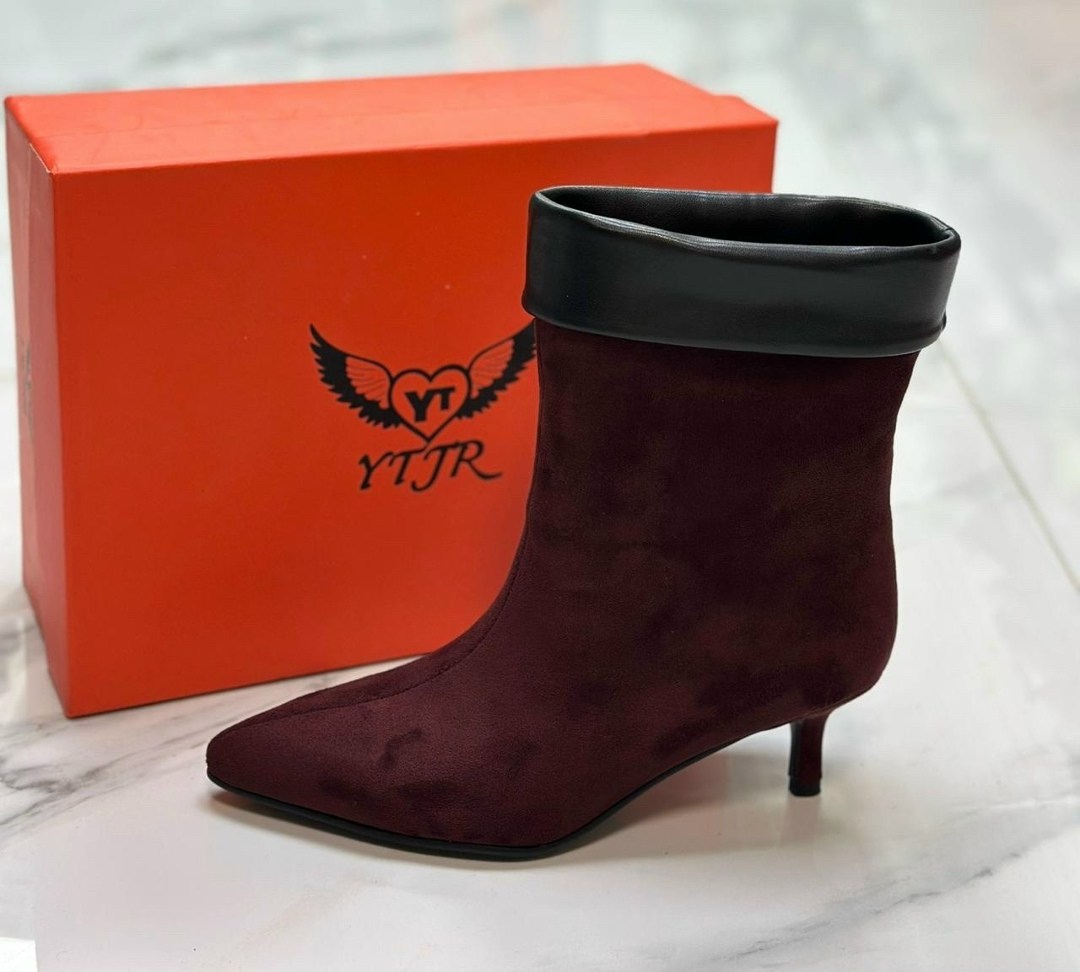 ,замшевые ботильоны,бордовые замшевые ботильоны,женские ботильоны,женская