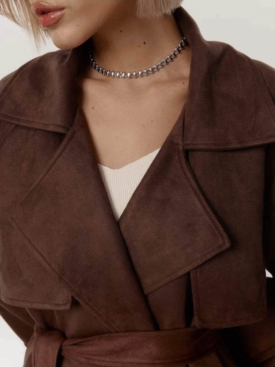 замшевая куртка,замшевый тренч,куртка-тренч укороченная замшевая,куртка замшевая женская,замшевая куртка с поясом