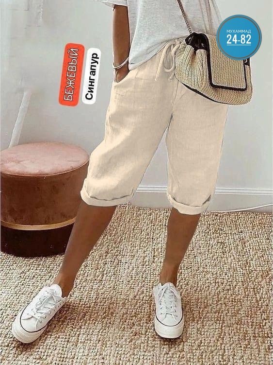 шорты женские,женские повседневные брюки,повседневные штаны,льняные шорты,брюки свободные повседневные