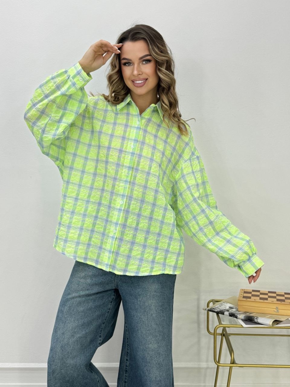 женская рубашка в клетку оверсайз,рубашка в клетку женская,женская рубашка в клетку оверсайз cracpot,женская рубашка,рубашка в клетку