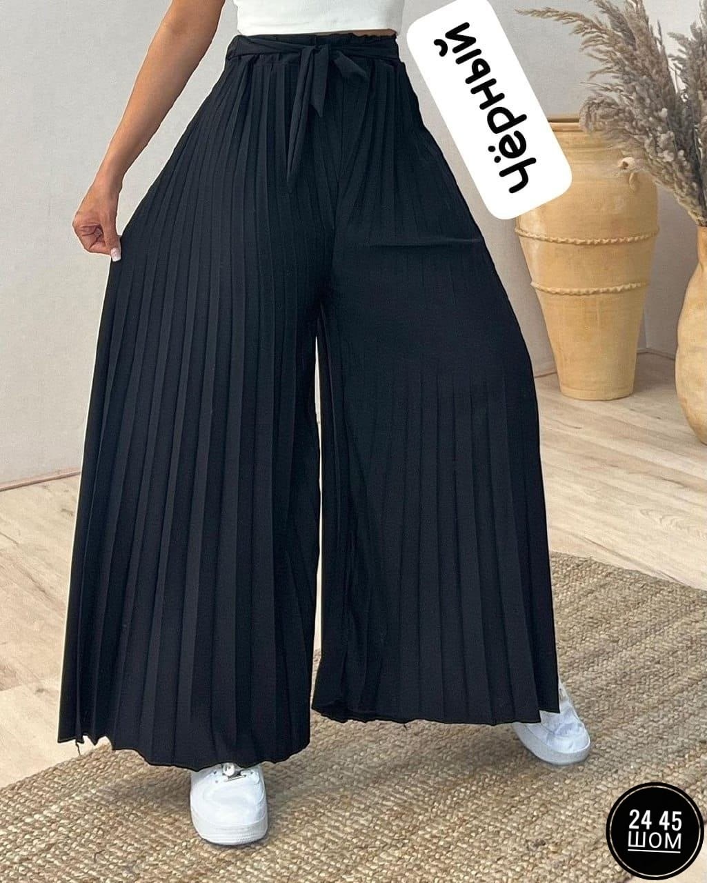широкие брюки плиссированные,брюки широкие плиссированные арт. 11723276,брюки широкие плиссированные ткань лайт,штаны плиссе 50/52 и 54/56,палаццо брюки женские плиссе