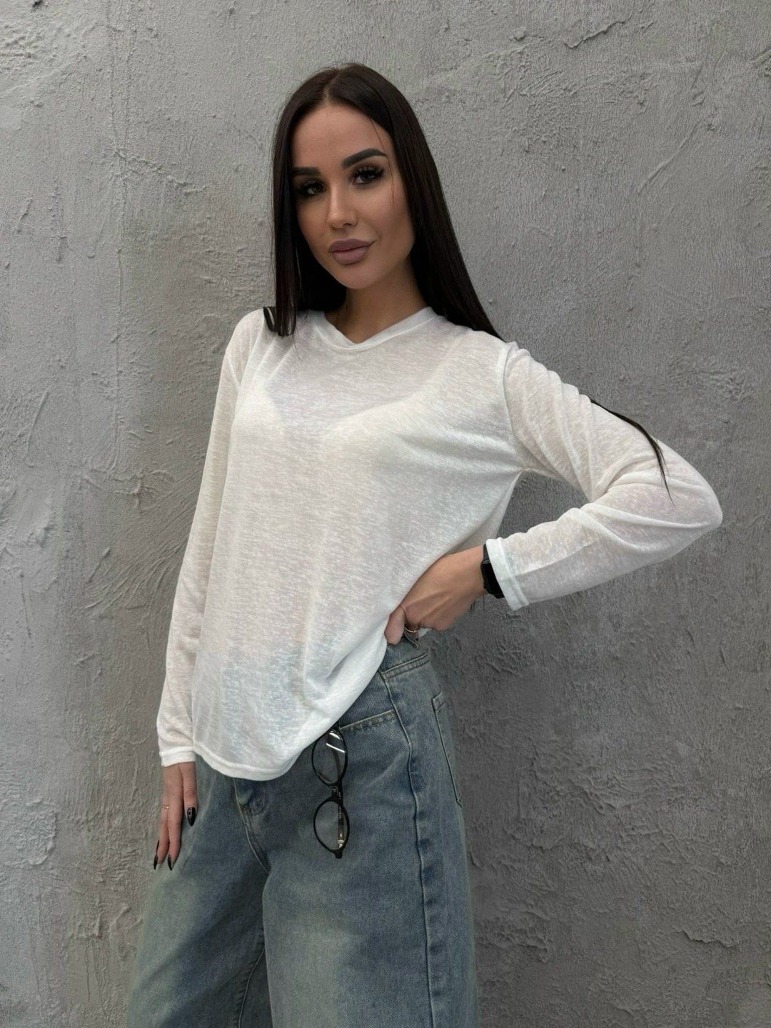 лонгслив хлопковый базовый прозрачный оверсайз,лонгслив женский белый,лонгслив женский,кофта женская,кофта прозрачная