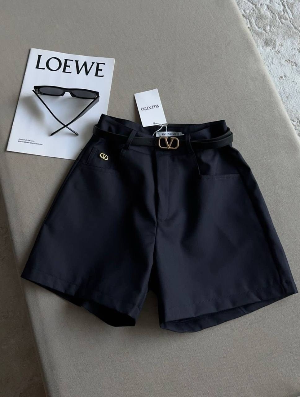 шорты женские,шорты для женщин,шорты с поясом,черные шорты,классические шорты