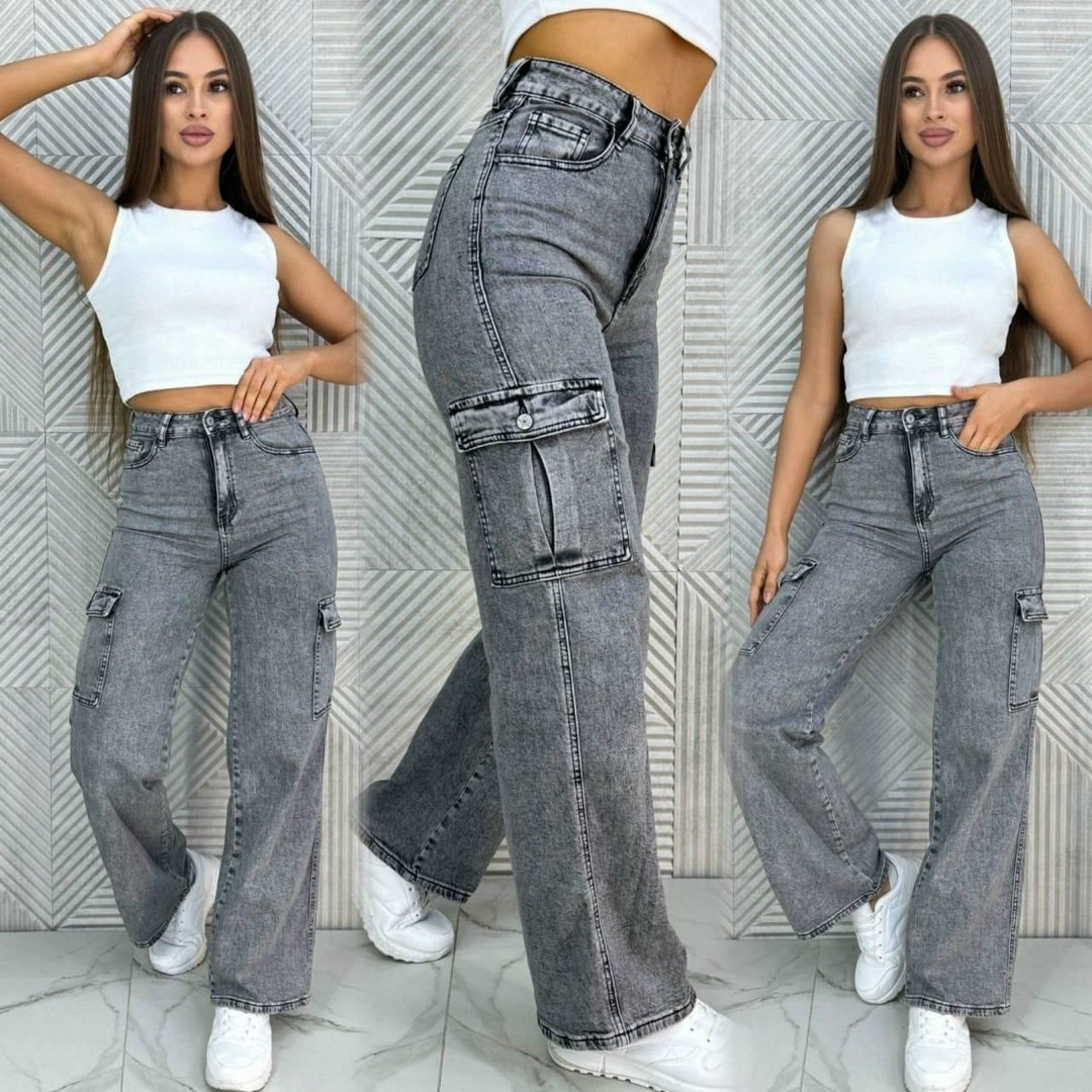 джинсы широкие карго,карго джинсы,джинсы женские карго,джинсы с карманами,джинсы брюки