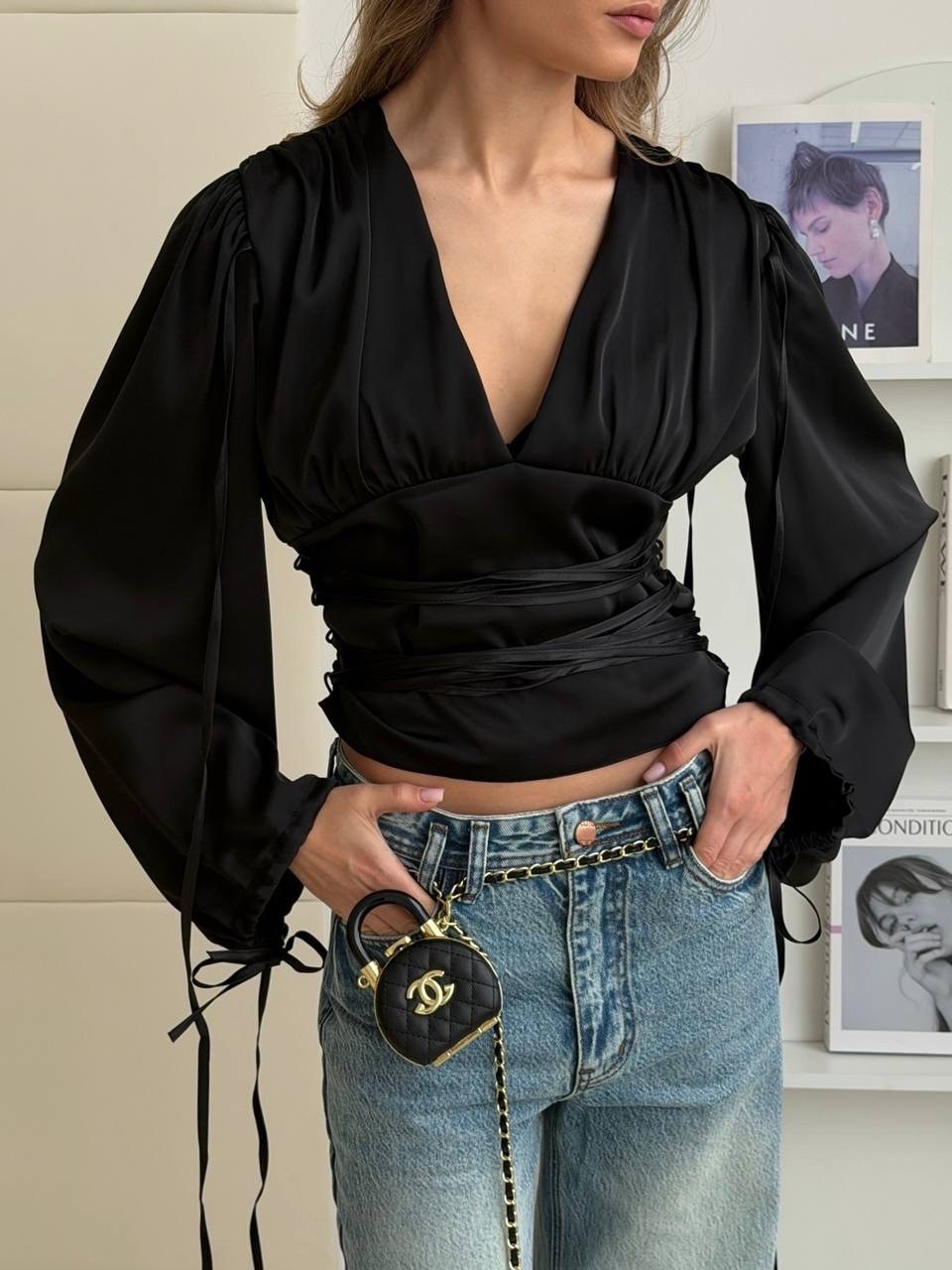 блузка женская,блуза,блуза шелк,блузка с объемными рукавами,блузки