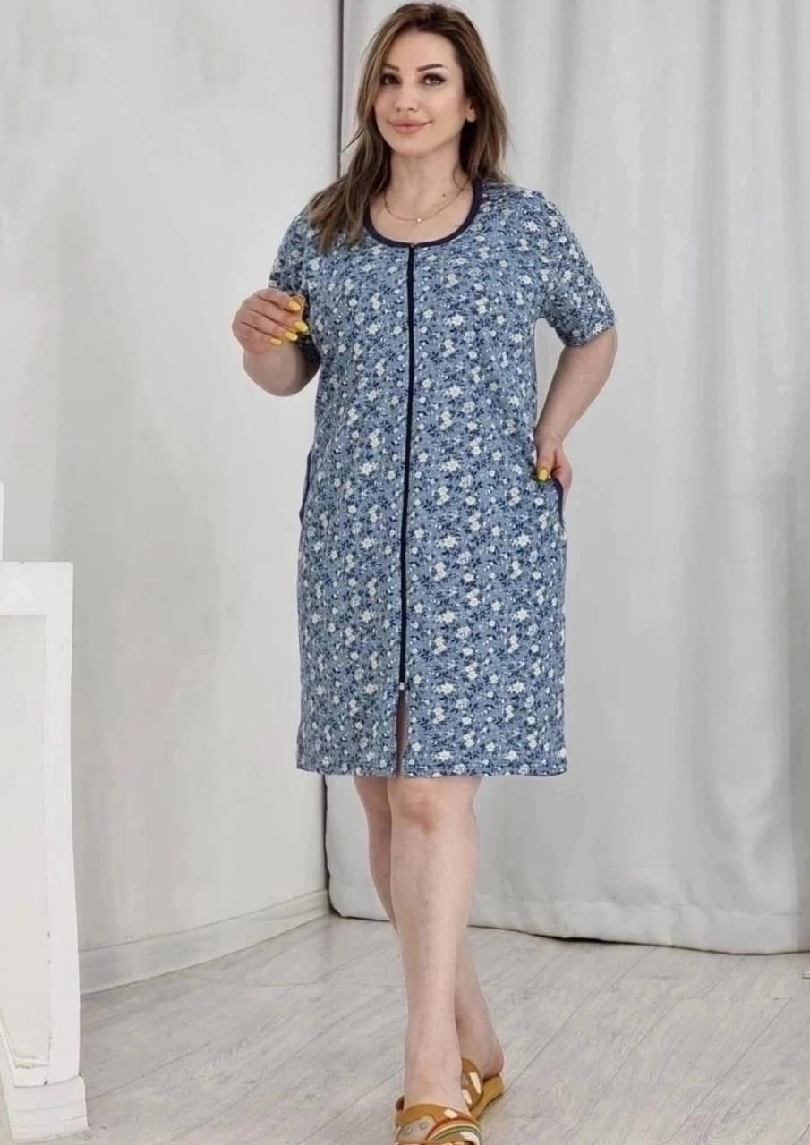 халат женский,халат женский домашний,халат жен,халат женский домашний на молнии,халат женский трикотаж