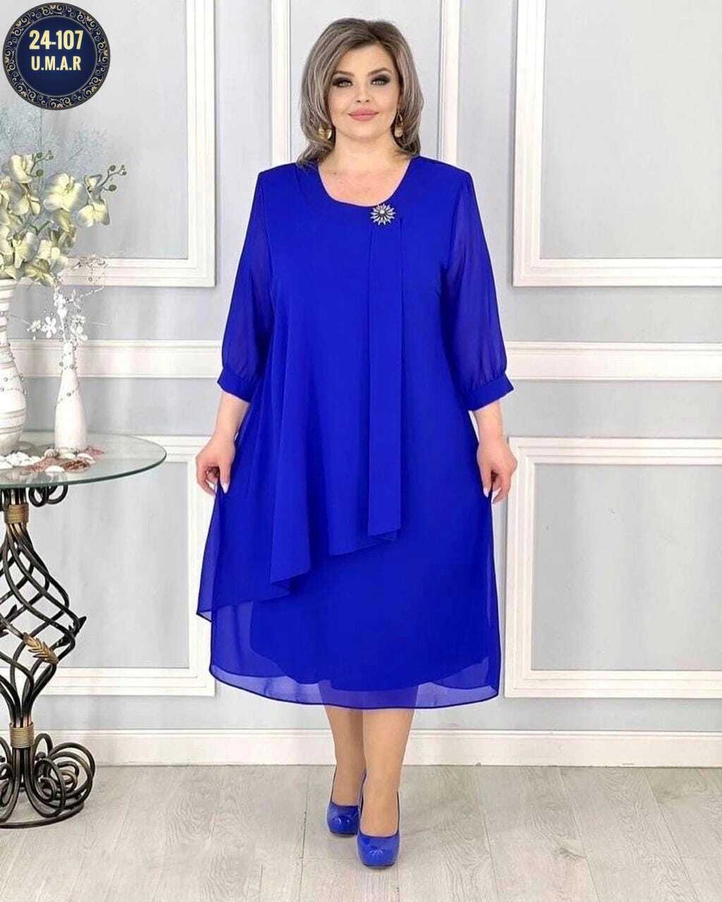 женское платье больших размеров,платье большие размеры,платья больших размеров для женщин,шифоновое платье большого размера binmoda,платье больших размеров