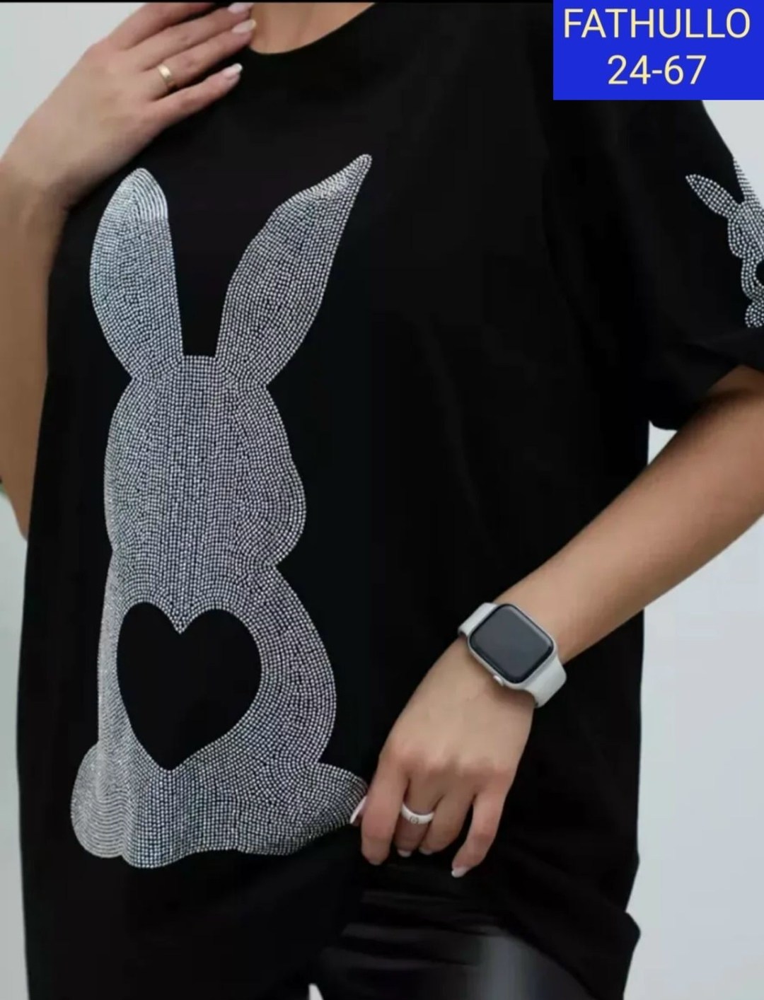 футболка оверсайз со стразам,женская футболка,футболка оверсайз базовая со стразами,футболка со стразами женская