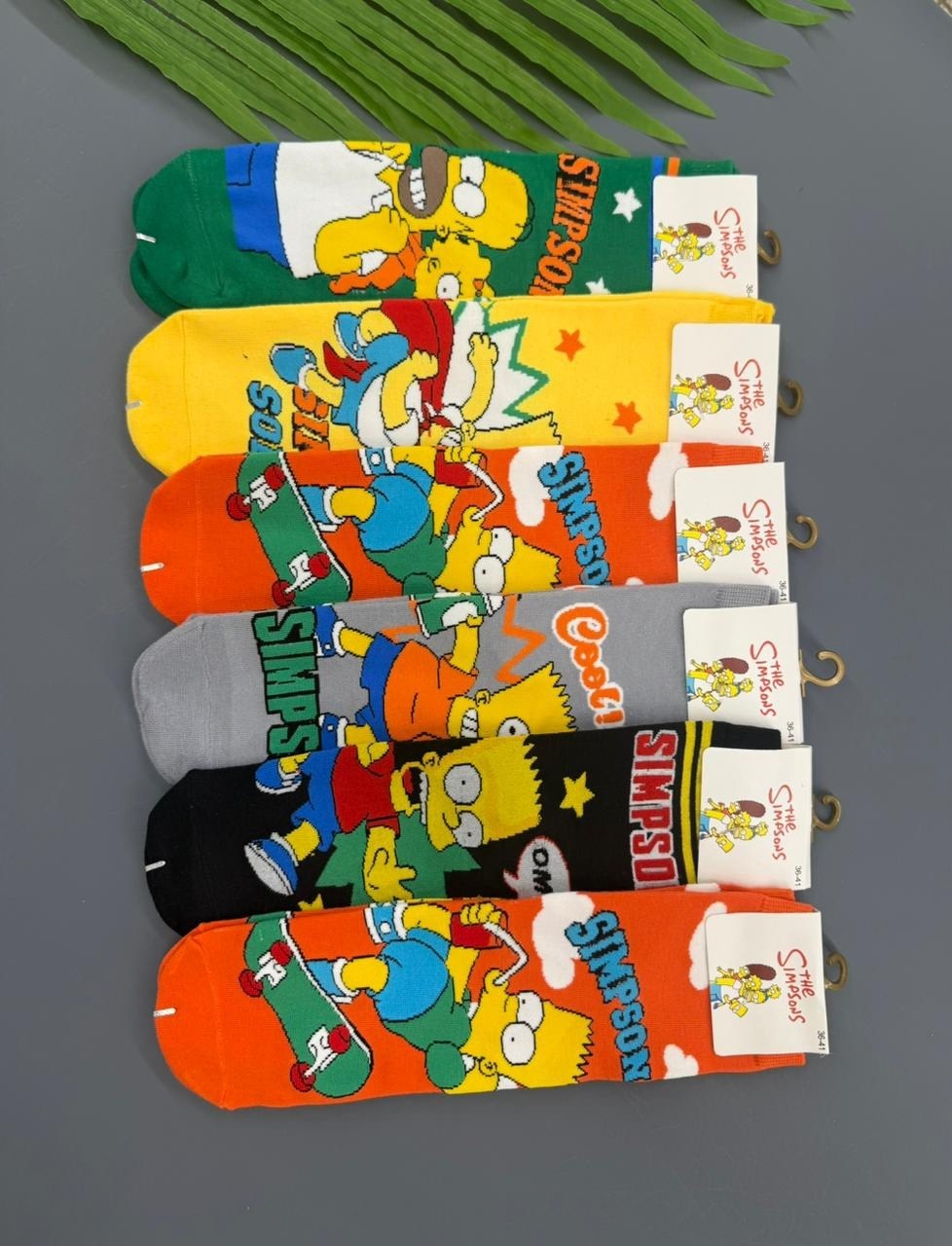 носки симпсоны,носки комплект,комплект носки женские,носки женские,носки яркие