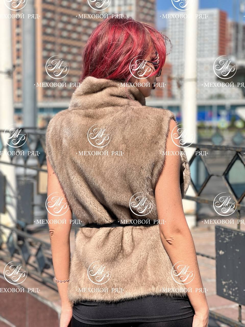 меховая манишка,норковый удлиненный жилет,манишка из меха норки "жемчуг",манишка из норки,норковая жилетка