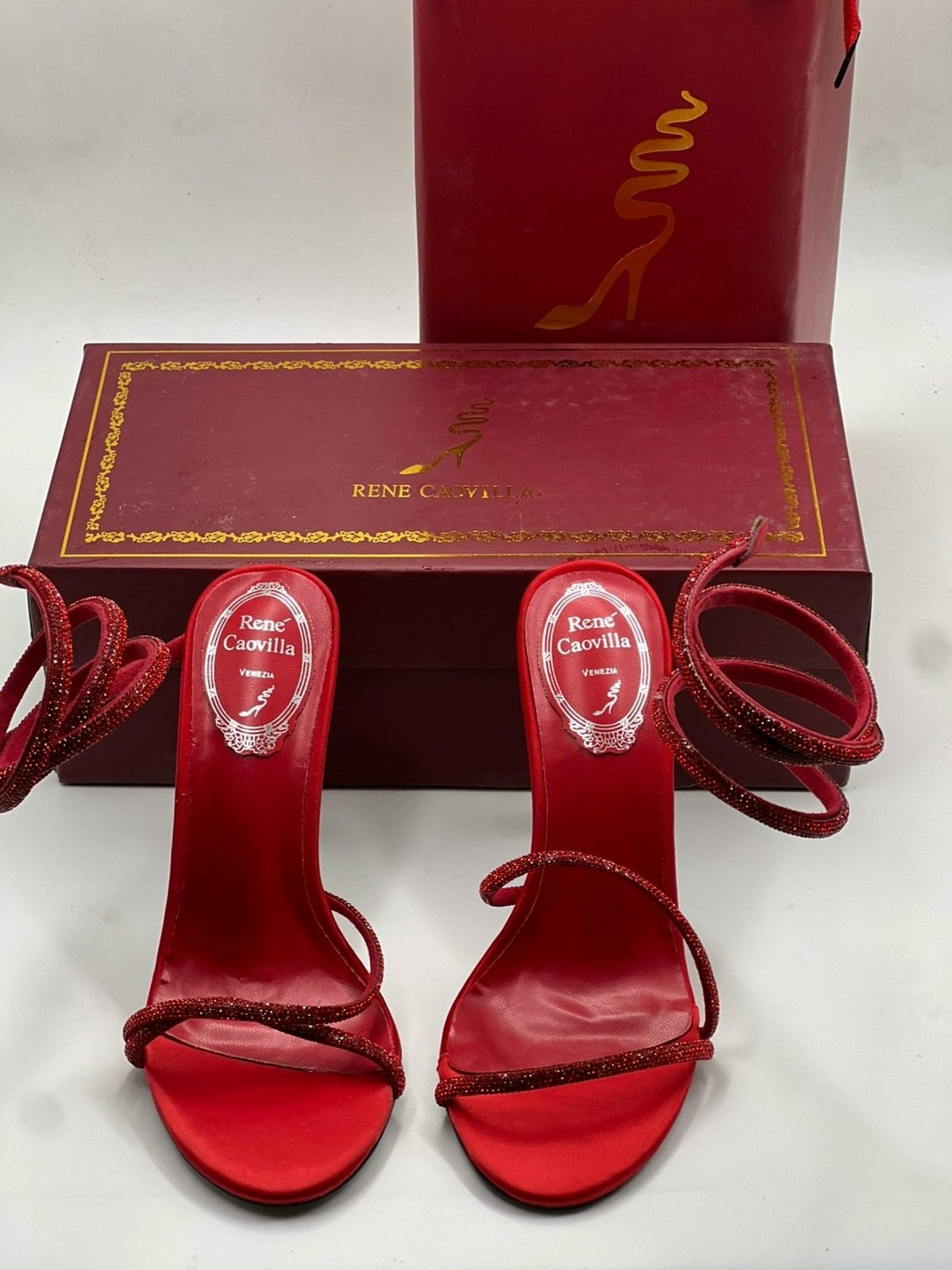 ,босоножки рене каовилла,красные босоножки,женские босоножки,босоножки rene caovilla