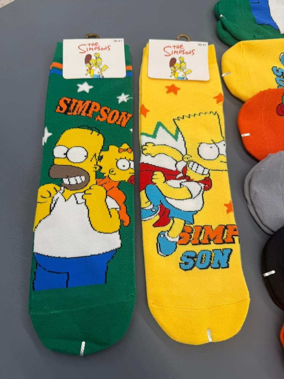 носки симпсоны,носки комплект,комплект носки женские,носки женские,носки яркие