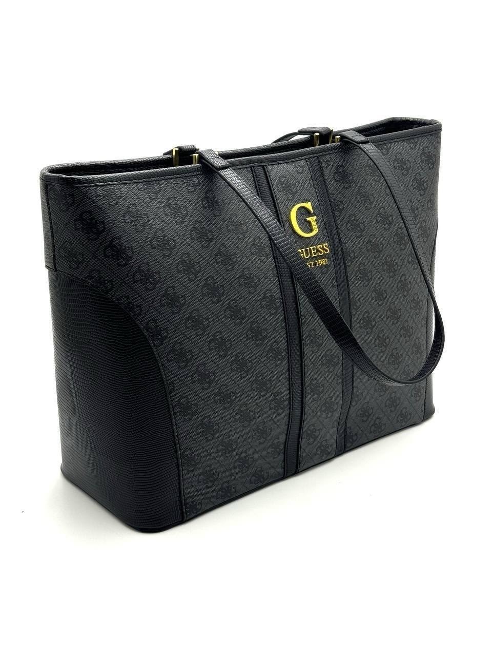 женская сумка guess,guess сумка,сумка шоппер guess,сумка guess est 1981 женская черная,guess сумка тоут