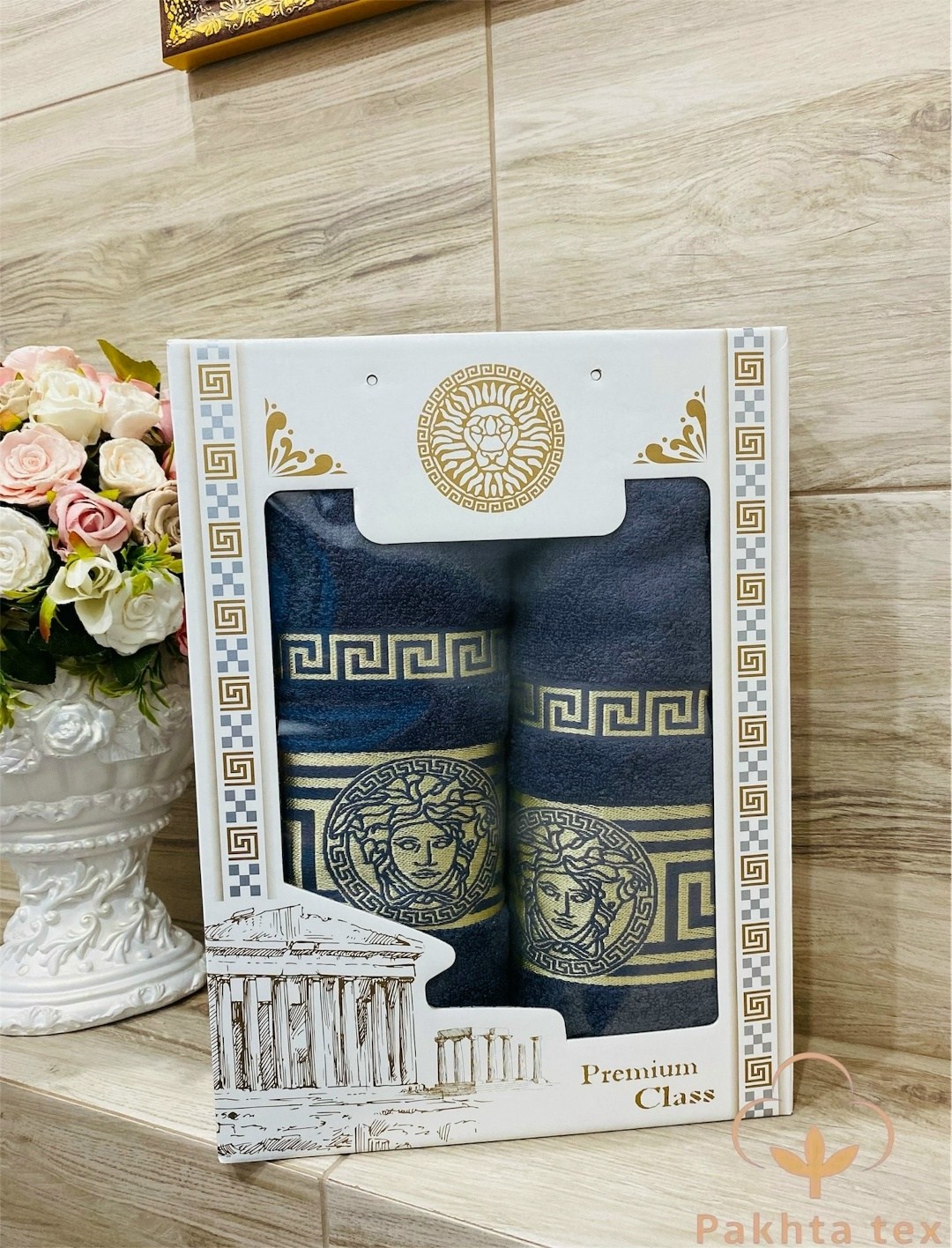 набор полотенец версаче,полотенце zeus premium class,набор махровых полотенец,комплект из двух полотенец,набор полотенец версаче