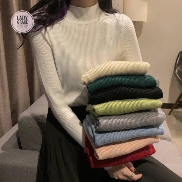 свитер с высоким воротником,водолазка,женский серый гольф облегающая кофта водолазка с высоким воротником,свитер пуловер,водолазка стиль