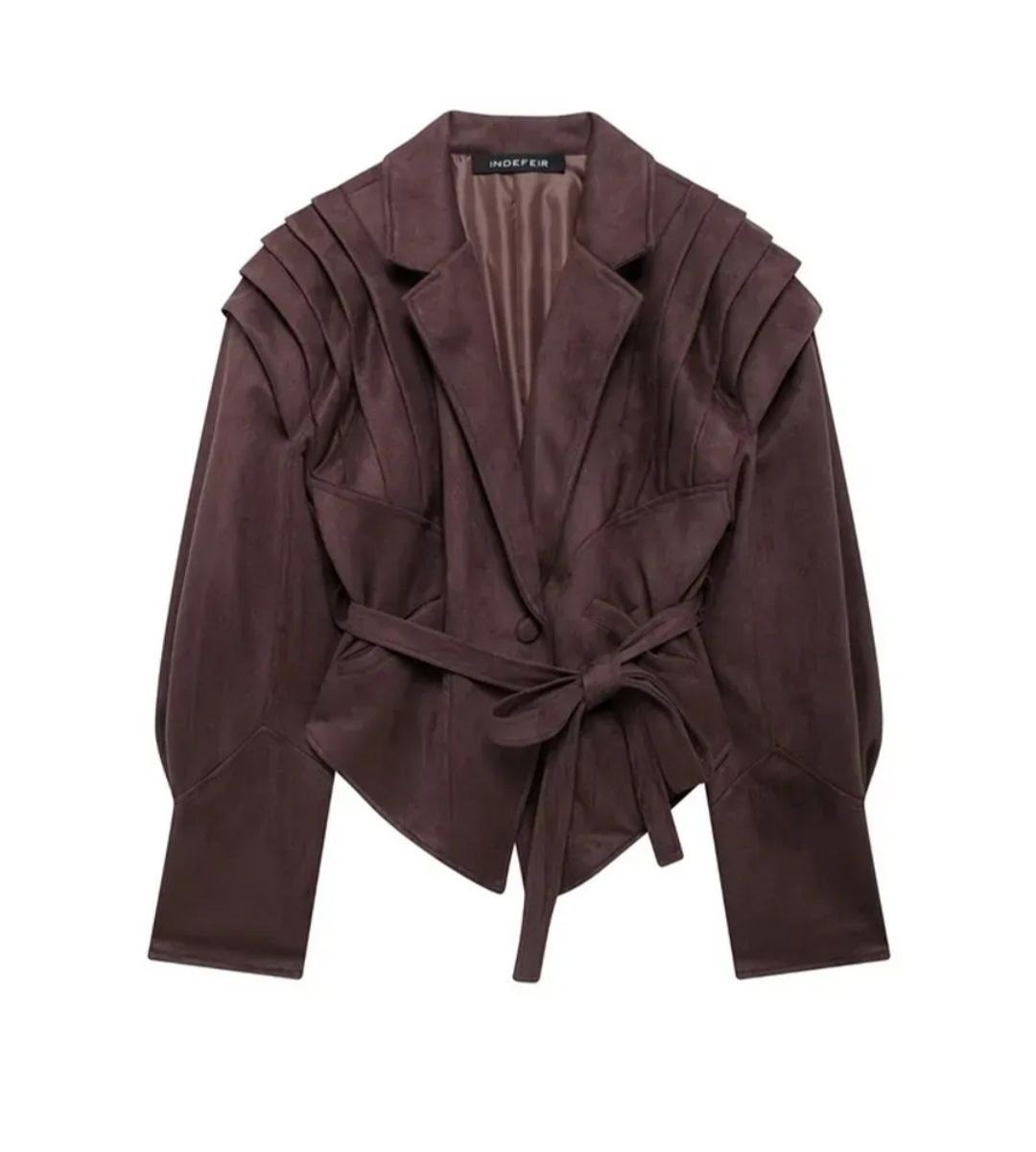 замшевые куртки,коричневая куртка,элегантная женская замшевая куртка с поясом,куртка замшевая женская,куртка женская