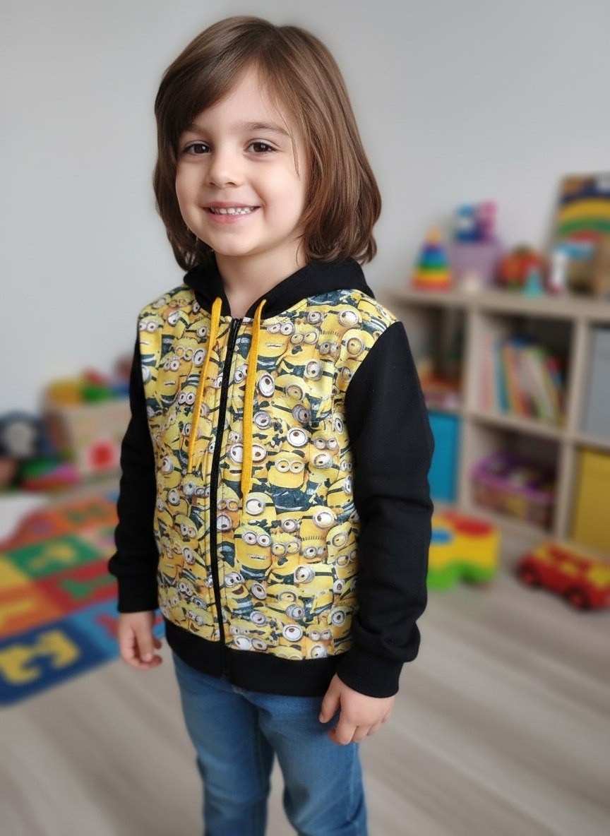 толстовка для мальчика,толстовка,детская ветровка с миньонами,демисезонная куртка,детский жилет