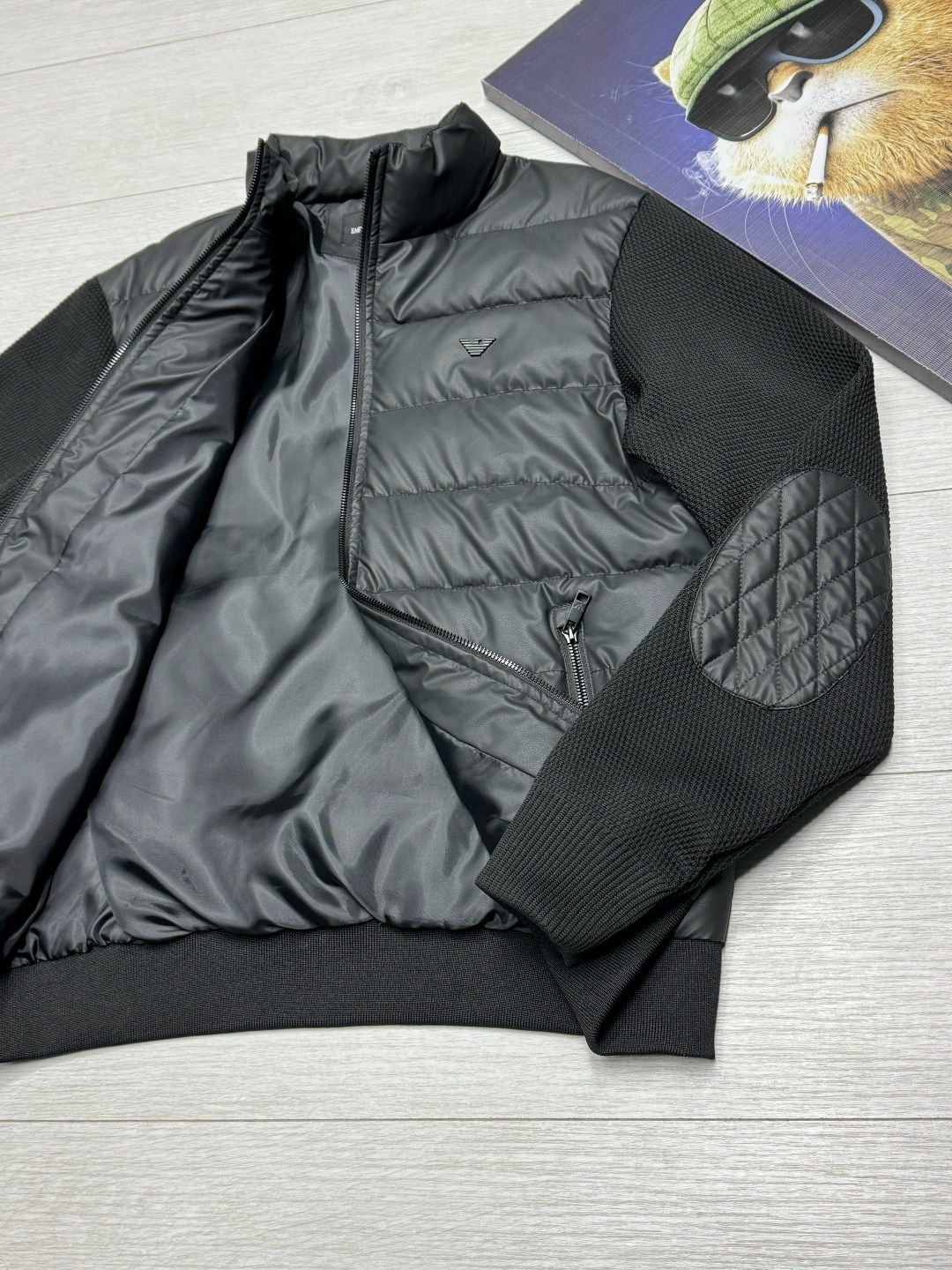 куртка мужскaя демисезонная,куртка мужская комбинированная,куртка с вязаными рукавами мужская,куртка,куртка для мужчин