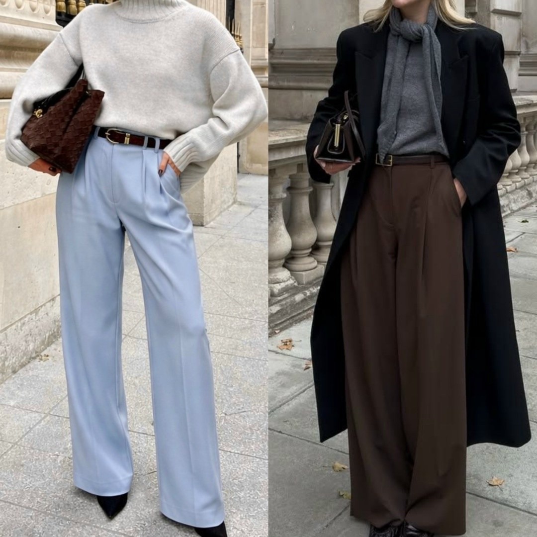 стильные наряды,одежда стильная,брюки женские палаццо,модные брюки,одежда кэжуал