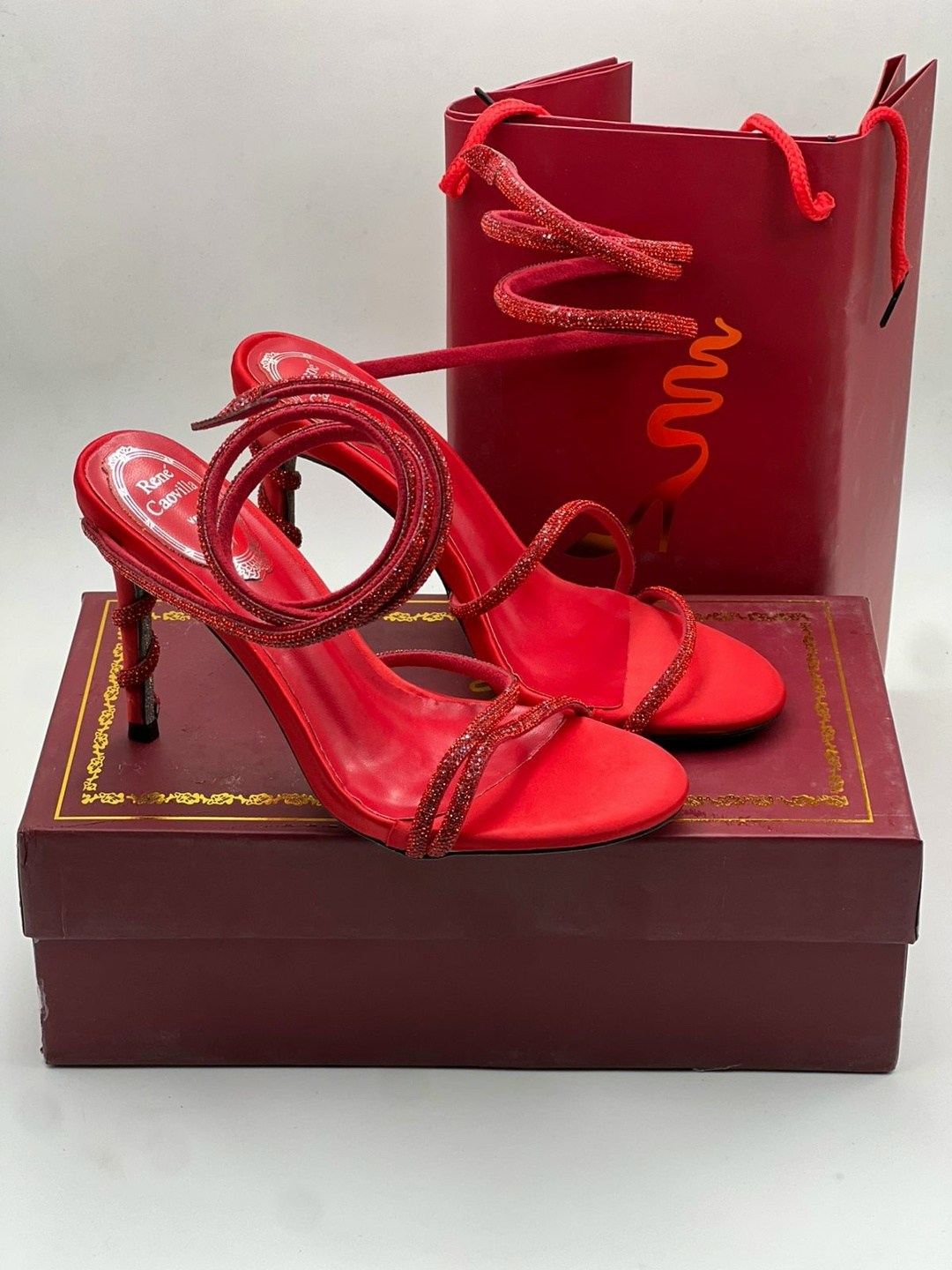 ,босоножки рене каовилла,красные босоножки,женские босоножки,босоножки rene caovilla