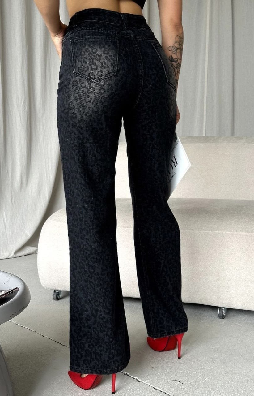 женские джинсы леопардовые прямые,джинсы женские,брюки джинсы,джинсы женские клеш,брюки, джинс