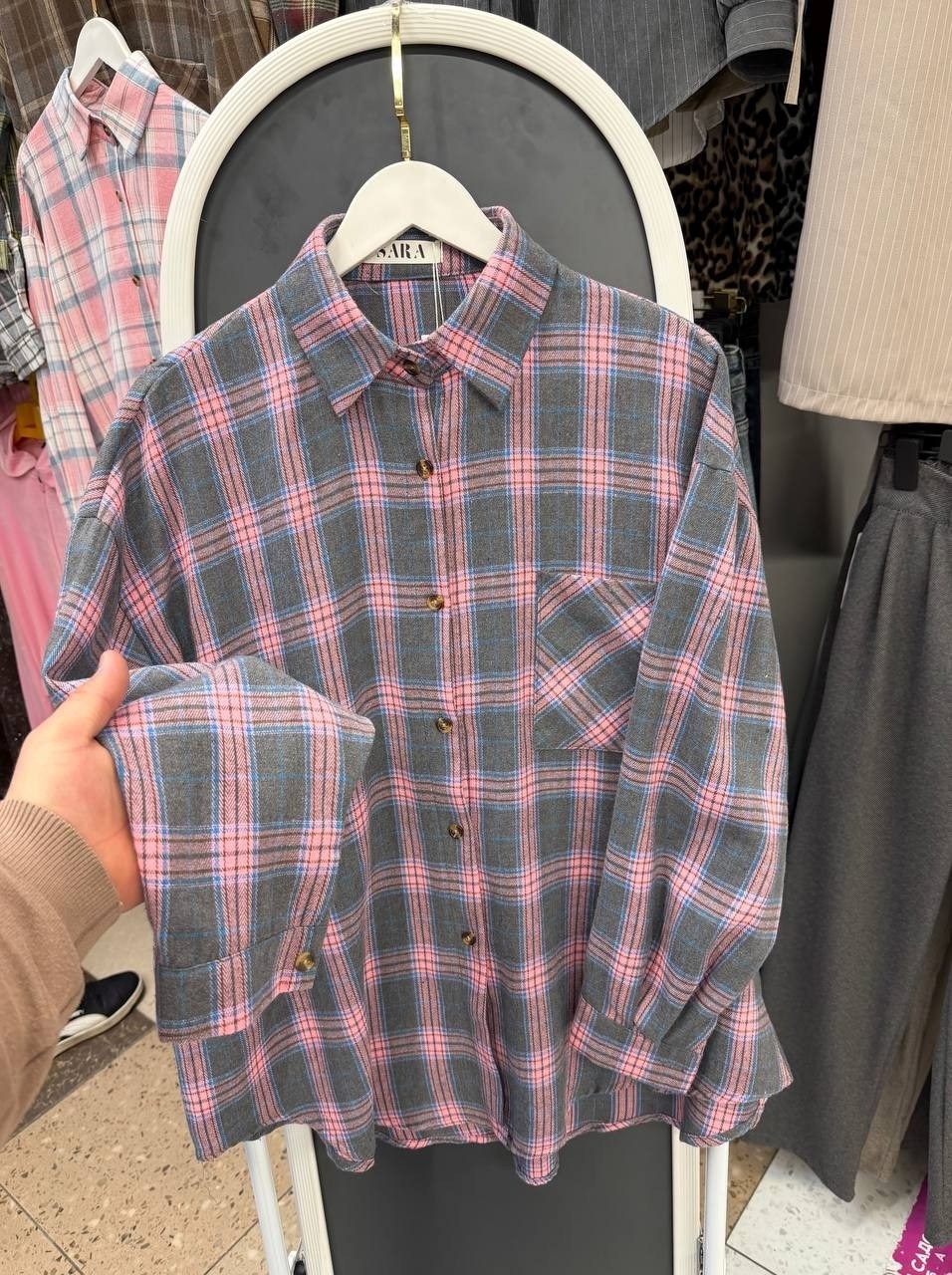 рубашка в клетку,клетчатая рубашка,рубашка женская,рубашка хлопок,женская рубашка варёнка в клетку