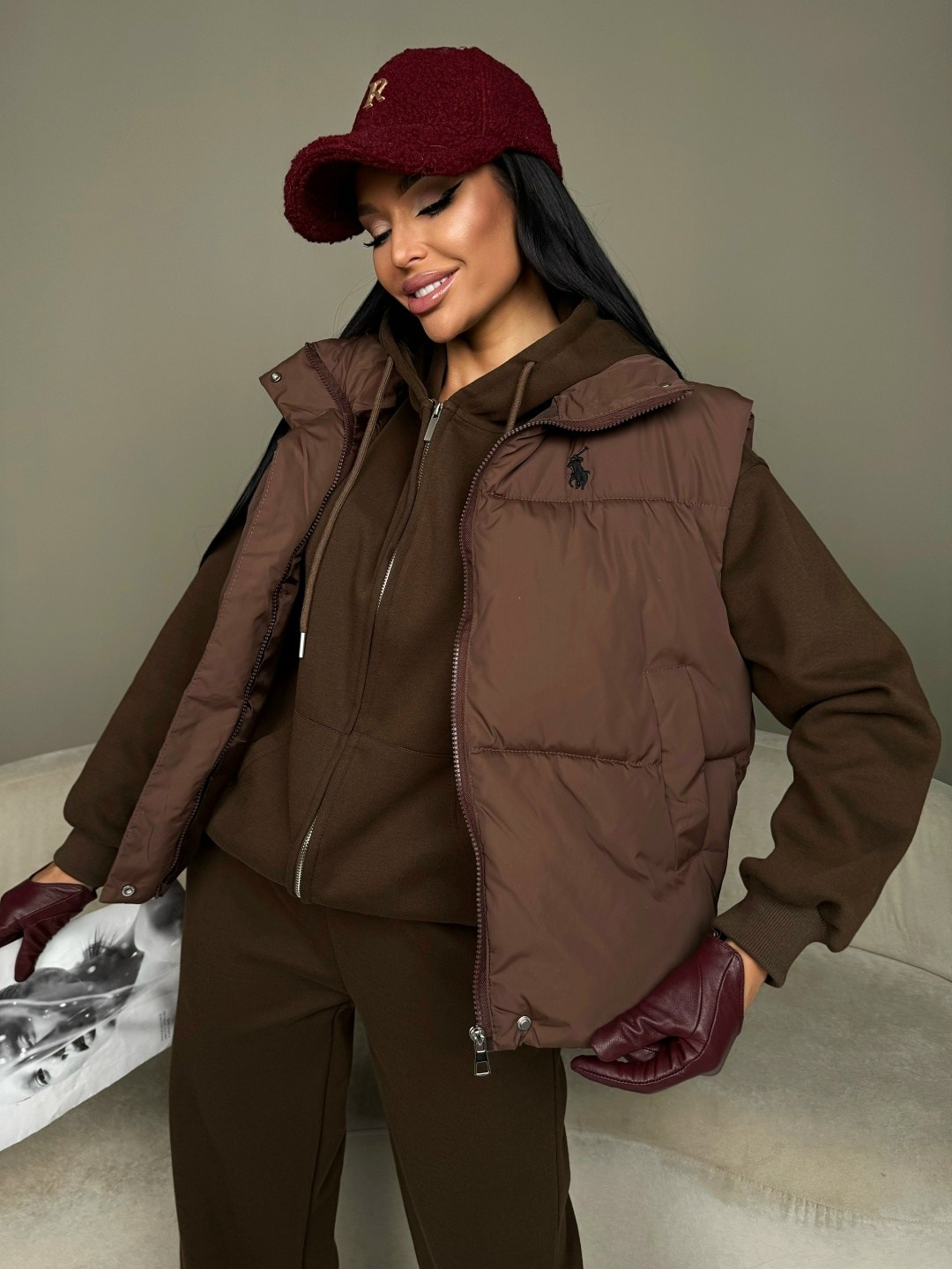 костюм женский на флисе,костюм тройка женский,cпортивный костюм женский на флисе,спортивный костюм с жилеткой осенний женский,костюм тройка