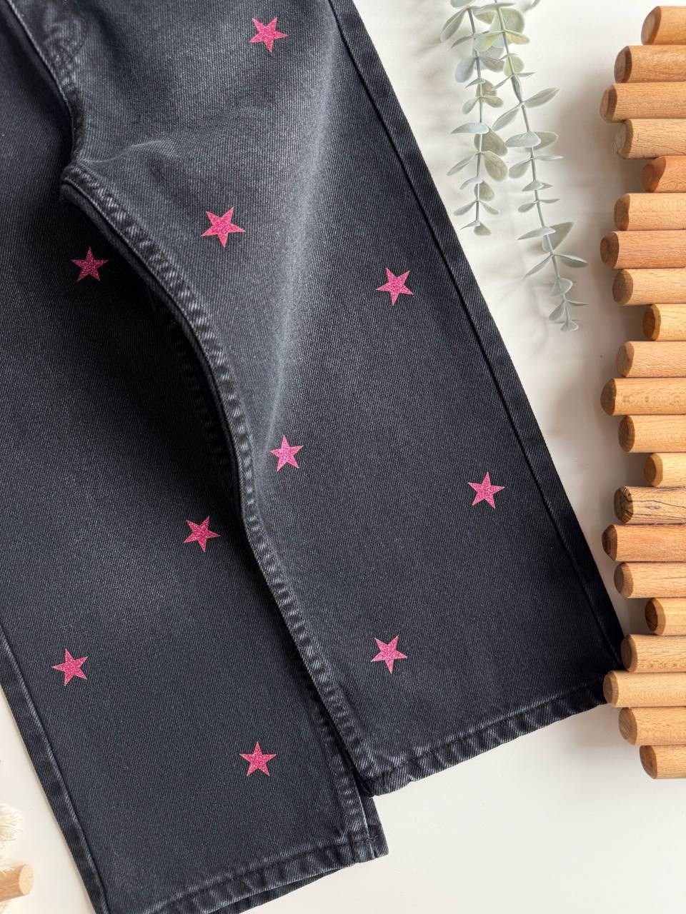 джинсы для девочек,джинсы со звездами,джинсы для детей,джинсы с вышивкой,джинсы детские