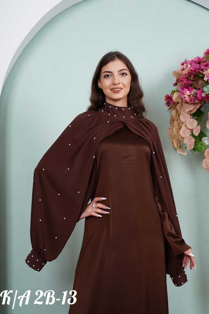 платье,платье стильное,платье для намаза,платье коричневое,мусульманское платье