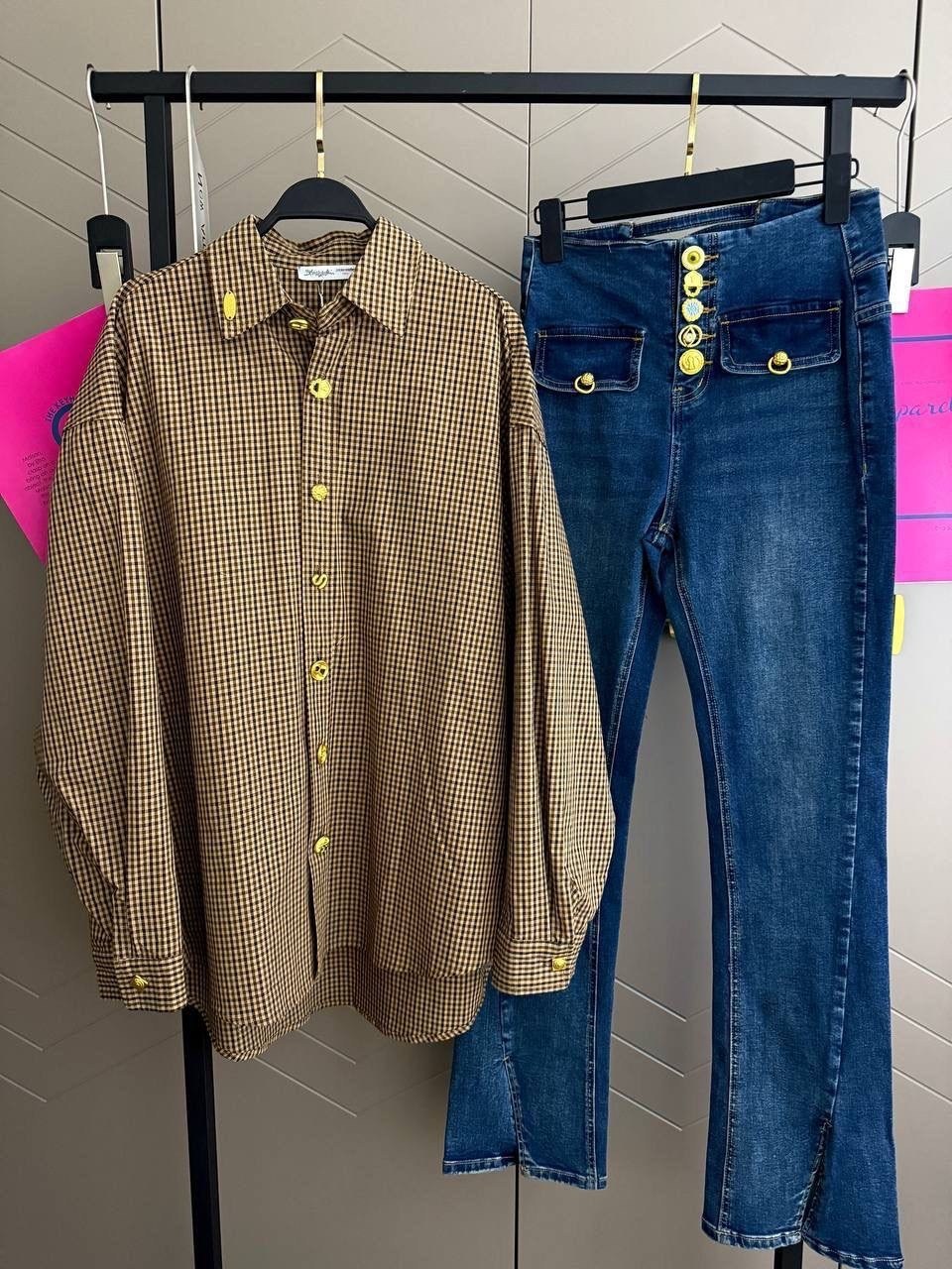 рубашка женская в клетку оверсайз,рубашка оверсайз клетка,рубашка женская в клетку,тёплая рубашка в клетку оверсайз,рубашка женская в клетку de'bora rose оверсайз размер one size коричневый