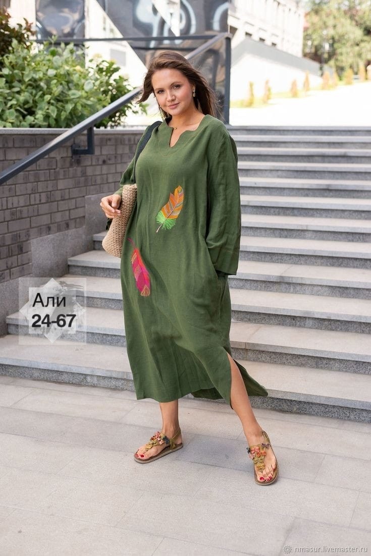 женское платье больших размеров,бохо платье,платье женская,льняное платье,льняное платье с вышивкой